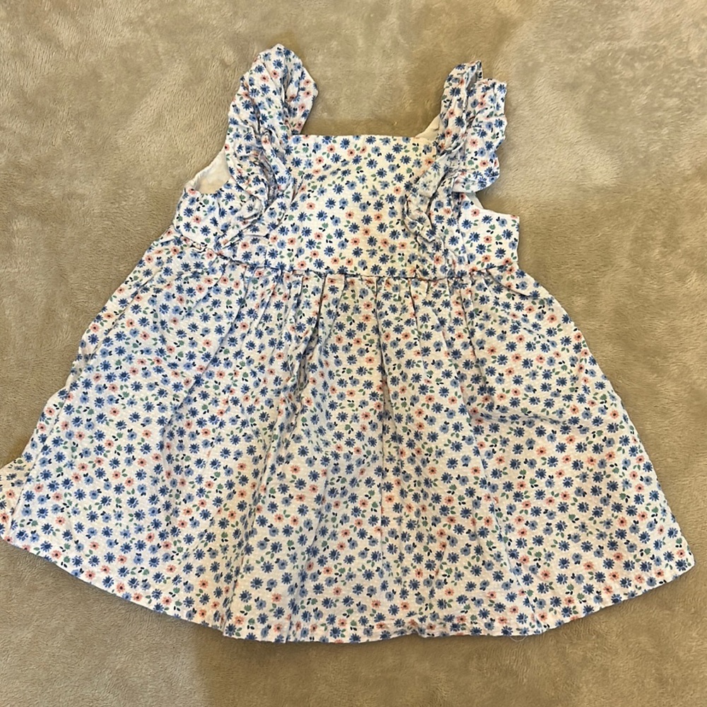 Carter’s Floral Ruffle Sleeve Dress ~ 6mo